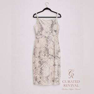 Marina Rinaldi Snake Print Dress | Size 23 | Made in Italy